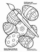 Coloring Easter Pages Printable Library Printables Girls Clip sketch template