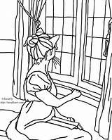 Window Coloring Pages Getdrawings Drawing Getcolorings Color sketch template
