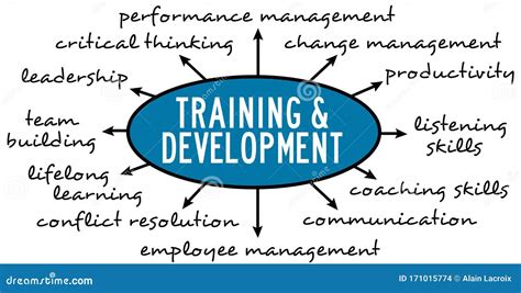 training  development words stock image cartoondealercom