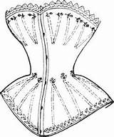 Corset Clip Victorian Shape Lingerie Countries Domain Use Public sketch template