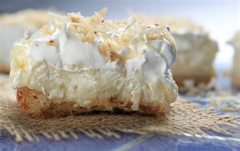 want a decadent treat try coconut cream pie bars