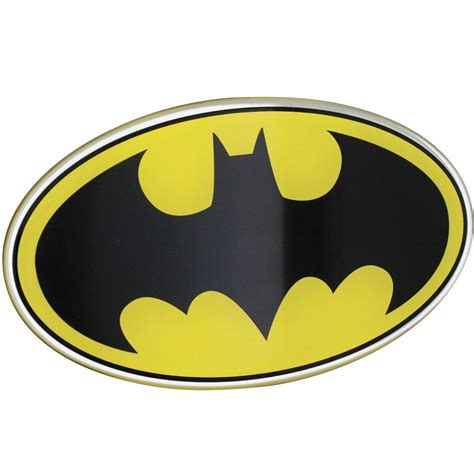 buy fan emblems batman logo car decal domedblackyellowchrome finish
