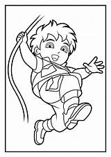 Diego Coloring Pages Dora Go sketch template