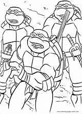Ninja Turtles Teenage Mutant Coloring Pages Tmnt Color Kids Print Cartoon Printable sketch template