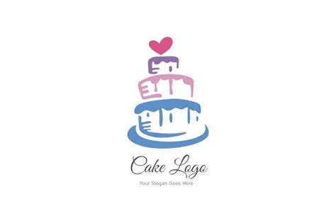 cake logo template graphic  zaenalabidin creative fabrica