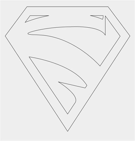 supergirl logo outline   droy  clipart library sketch cliparts