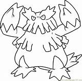 Abomasnow Pokémon Coloringpages101 sketch template
