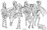 Winx Pages sketch template