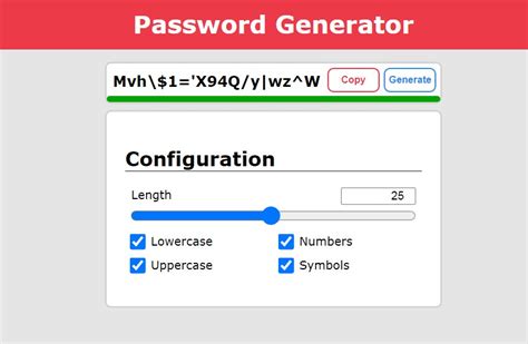 password generator built  react