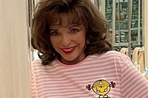 joan collins 89 sizzles in stockings after husband insisted on her