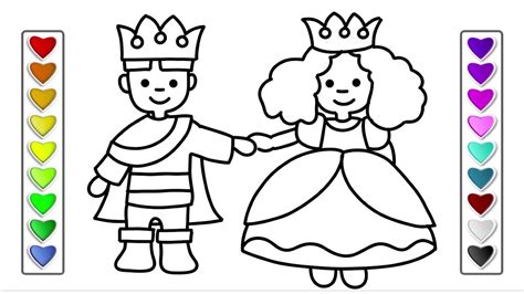 king  queen coloring page  coloring pages