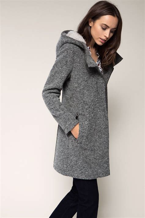 knitted hood coat coat knitted hood fur hood