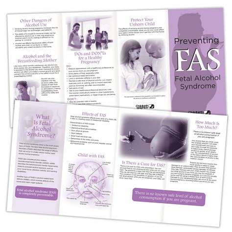 fetal alcohol syndrome fas pamphlet childbirth graphics