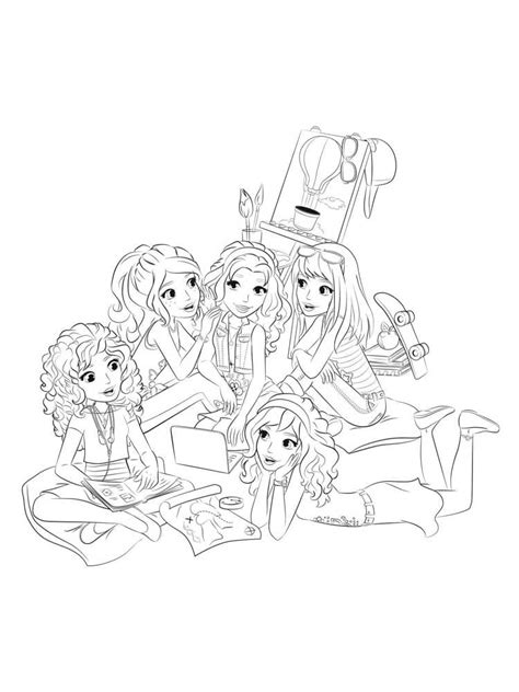 lego friends coloring pages printable coloring pages  girls