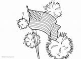 Pages 4th July Coloring Patriotic Adults Kids Printable Print Color sketch template