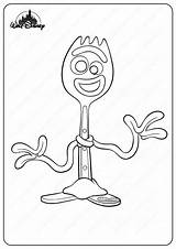 Forky Toy Coloringoo Colorironline Toystory Pixar 스토리 토이 sketch template
