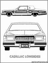Coloring Lowrider Cadillac Pages Fun sketch template