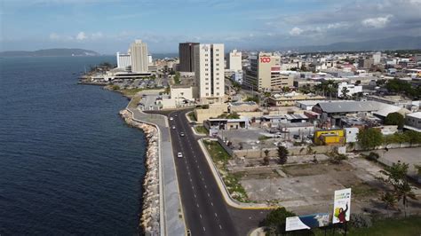 Jamaica Kingston Waterfront Newly Expanded Road And Buildings And