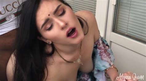 indian desi bhabhi gets fucked and creampied in balcony by devar imwf