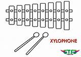 Xylophone Tsgos Mandolin Various sketch template