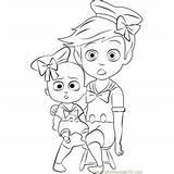 Boss Baby Coloring Pages Costume Jimbo Coloringpages101 sketch template