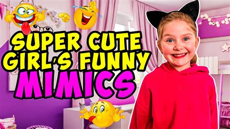 Super Cute Girls Funny Mimics Facial Expressions Youtube
