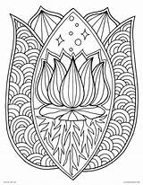 Mandala Adults Coloriage Coloriages Adultes Imprimables Lotus sketch template