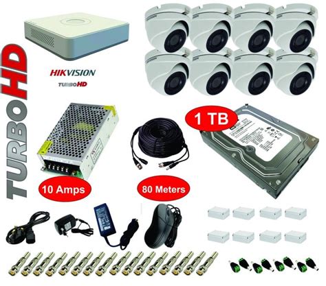 complete  cctv camera installation kit  tb memory  guide