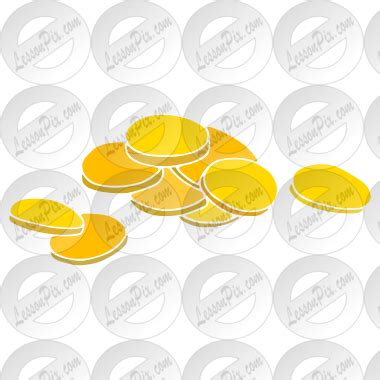 gold coins stencil  classroom therapy  great gold coins clipart