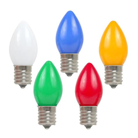 multi colored led  ceramic christmas bulbs novelty lights