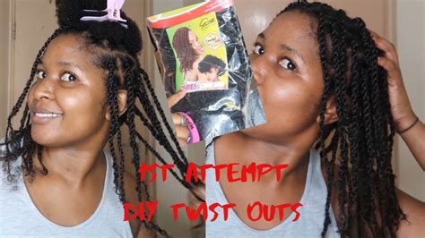 Diy Twist Outs Using Sistar Ceres Braids First Attempt Youtube