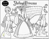 Coloring Paper Pages Doll Monday Dress Marisole Dolls Princess Print Printable Barbie Vintage Four Paperthinpersonas Awesome 1108 Click Yellow Color sketch template