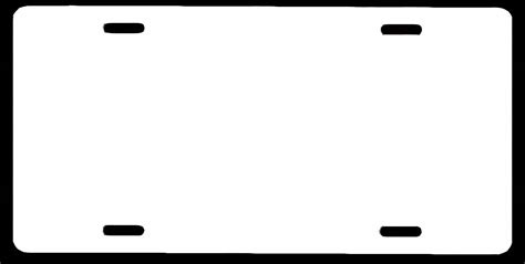 license plate template clipart