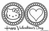Kitty Hello Coloring Pages Valentine Valentines Printable Book Cute Color Print St Colouring Happy Zebra Clipart Heart Getcolorings Articles Library sketch template