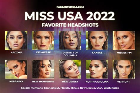 favorites miss usa 2022 top 10 favorite headshots