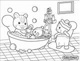 Coloring Bathroom Pages Getcolorings sketch template