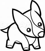 Bull Terrier Draw Puppy Step Drawing sketch template