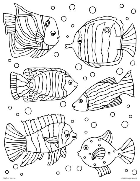 tropical fish coloring pages  coloring pages