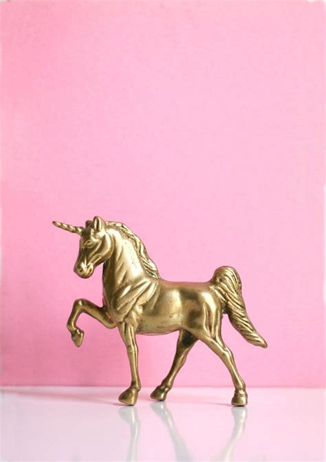 vintage mid century brass unicorn figurine etsy vintage mid century unicorn art vintage