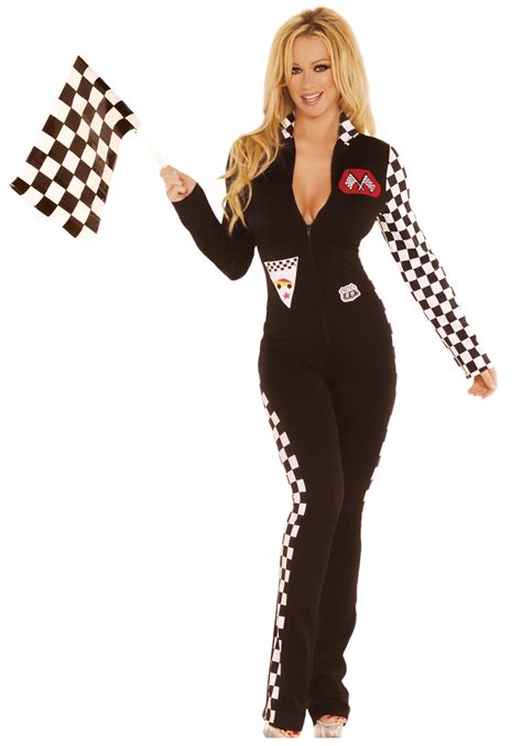 Sexy Race Car Driver Uniform Girl Racing Driver Cosplay Jumpsuit For