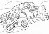 Monster Jam Coloring Pages Truck Printable Print Energy sketch template