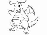 Dragonite Coloring Colouring Pikachu Pokemon Pages Clipart Sheet Paint Webstockreview Result sketch template