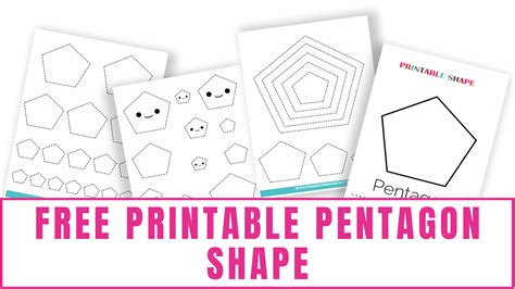 printable pentagon template printable templates