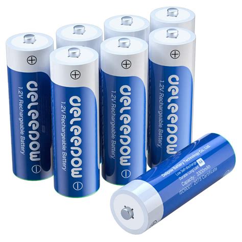 aa rechargeable batteries  cycles  pack sensonics international
