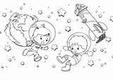 Astronaut Coloring Pages Chloe Closet Planets Mandala Kids Astronauts Wonder sketch template