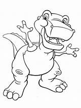 Land Before Time Coloring Pages Printable Color Cartoon sketch template
