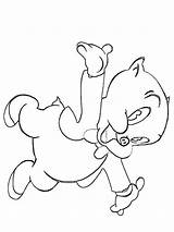 Coloring Porky Pig Pages Printable sketch template