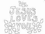 Jesus Loves Coloring Pages Printable Everyone Sheets Color Getdrawings Colorings Getcolorings sketch template