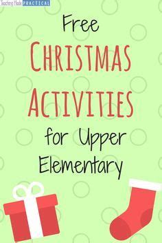 christmas activity printables   students  upper