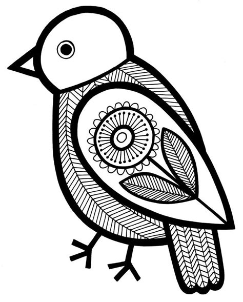 coloring book art mandala design art bird art